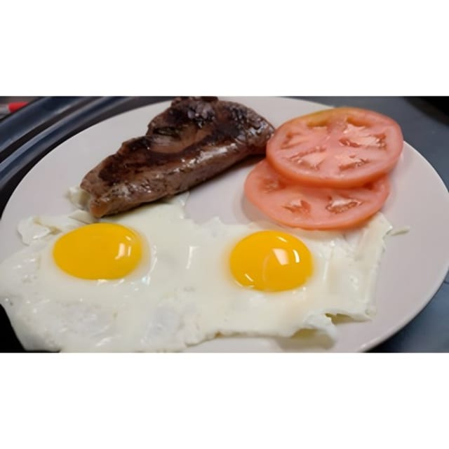 Steak & eggs.