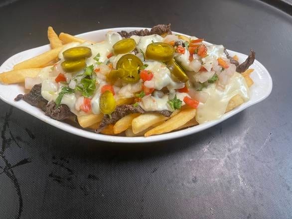 Steak loaded fries.