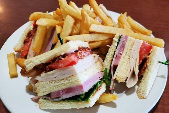 Chicken club sandwich.