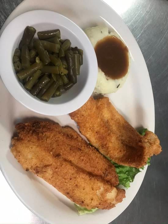 Fried fish.