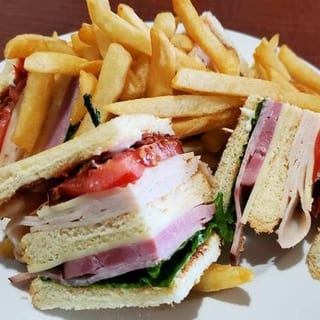 Turkey club sandwich